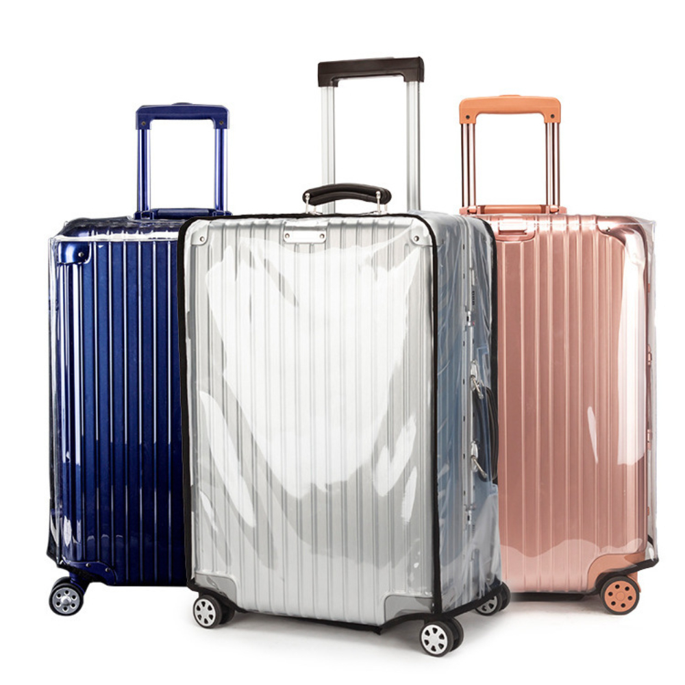 Luggage Protective Cover Transparent - Pokrowiec ochronny na walizkę, przezroczysty, pyłoszczelny