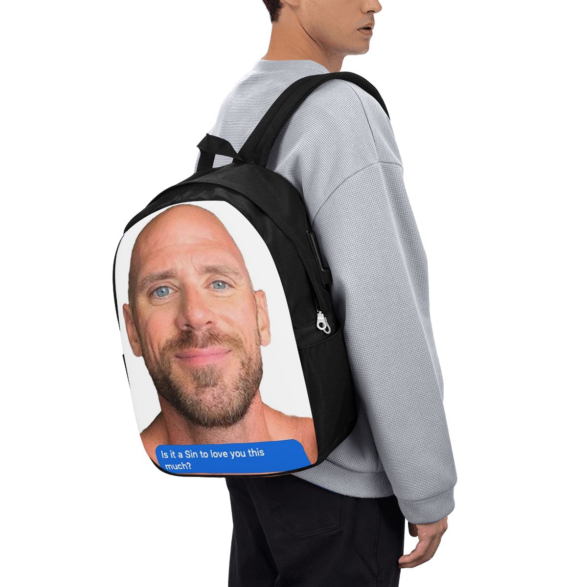 Travel Bags - Plecak Johnny Sins z motywem flirtującego