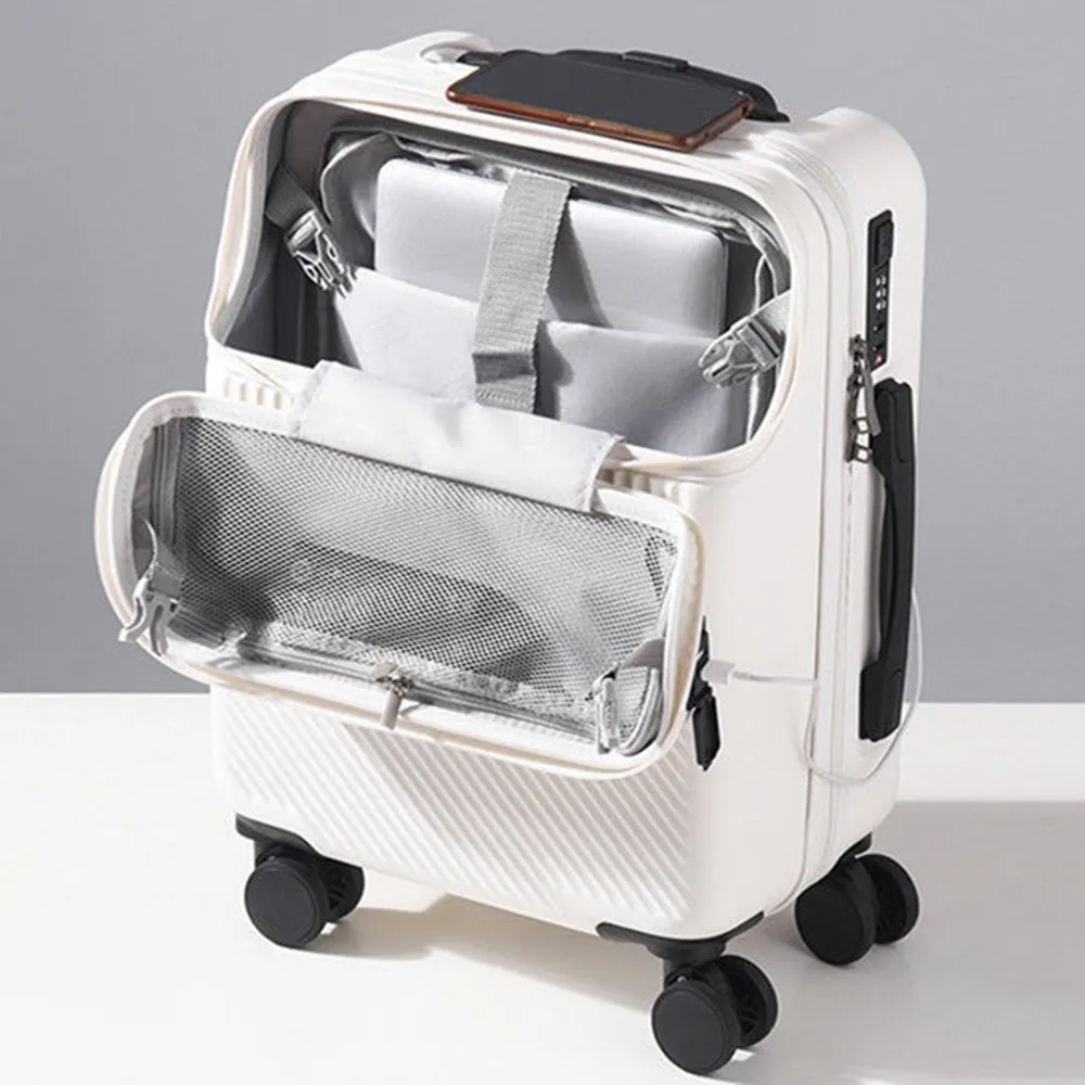 Front Opening Laptop Luggage 24 Inch - Walizka na kółkach z otwieraną przódową