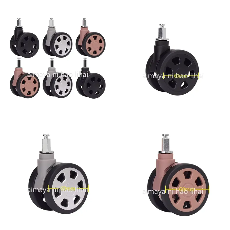 Silent Replacement Luggage Wheels - Uniwersalny Zestaw Naprawczy do Cichych Kółek