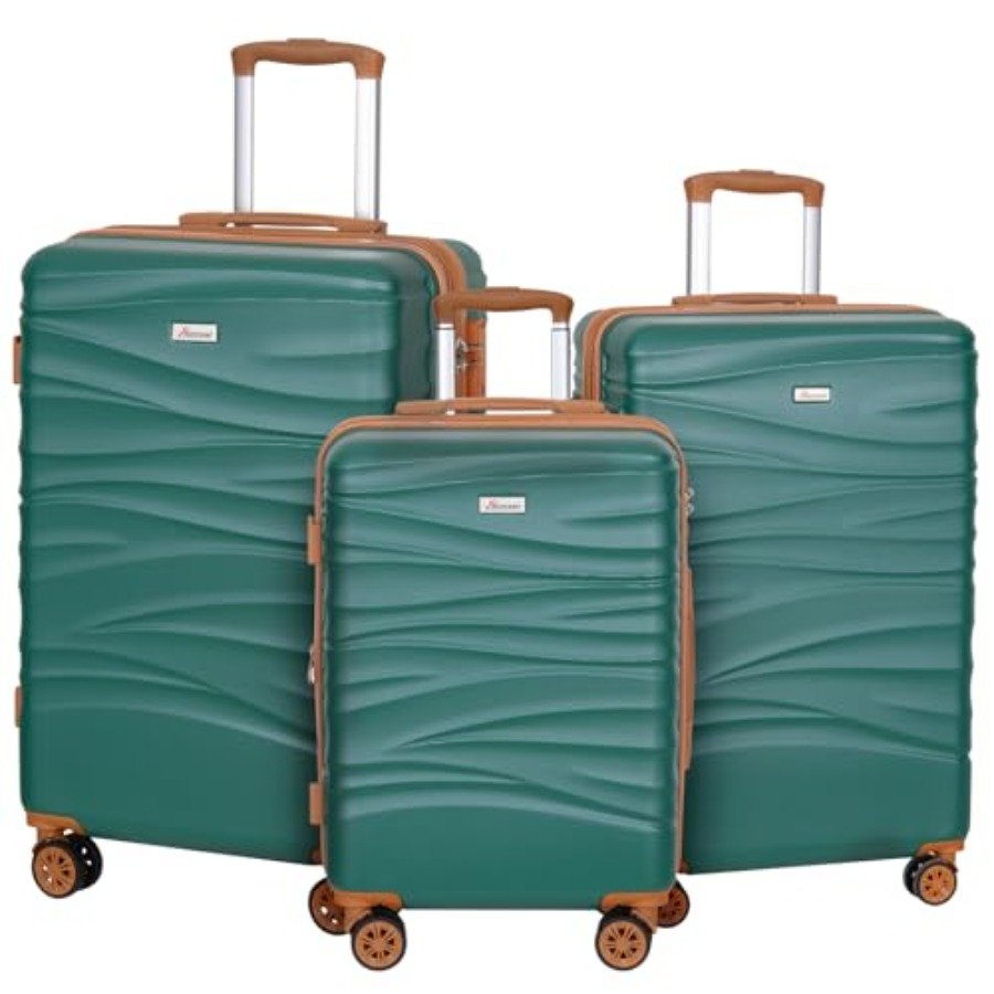 Expandable Hard Shell Luggage Set - Twardy, rozkładany zestaw bagażu 3-częściowy z