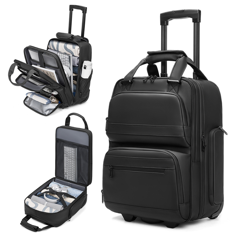 Foldable Rolling Luggage Bag - Plecak podróżny na kółkach, plecak biznesowy,