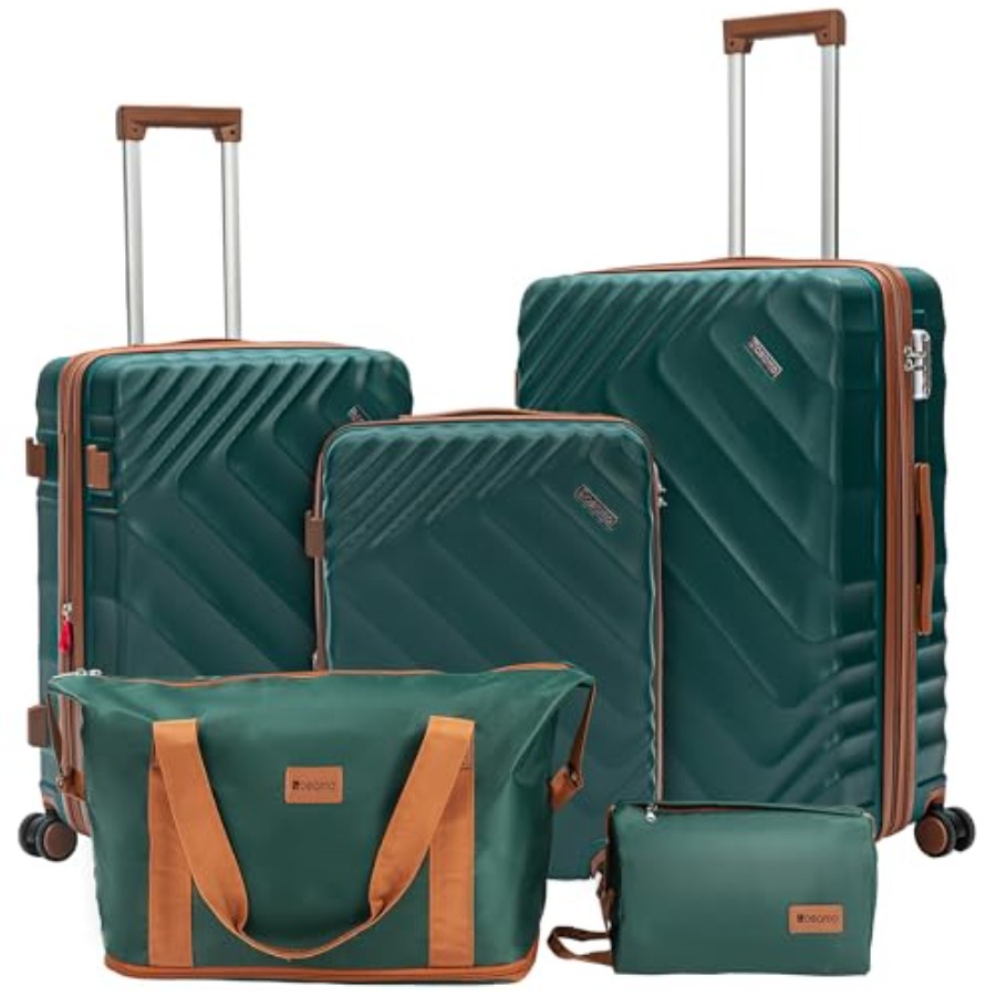 Expandable Hard Shell Luggage Set - 5-częściowy zestaw walizek z twardej skorupy,