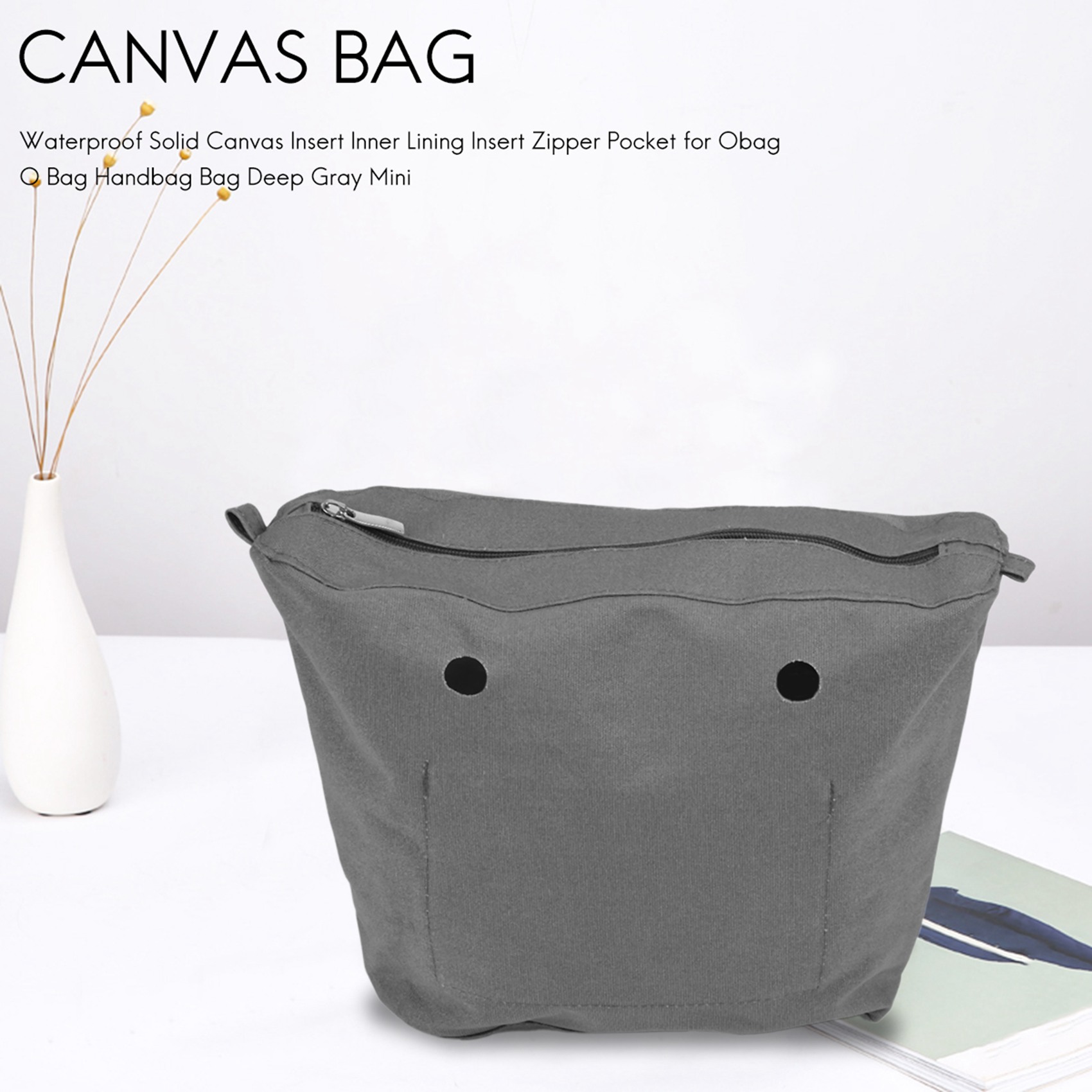 Handbags - Wodoodporna wkładka z solidnego płótna ABQR,
