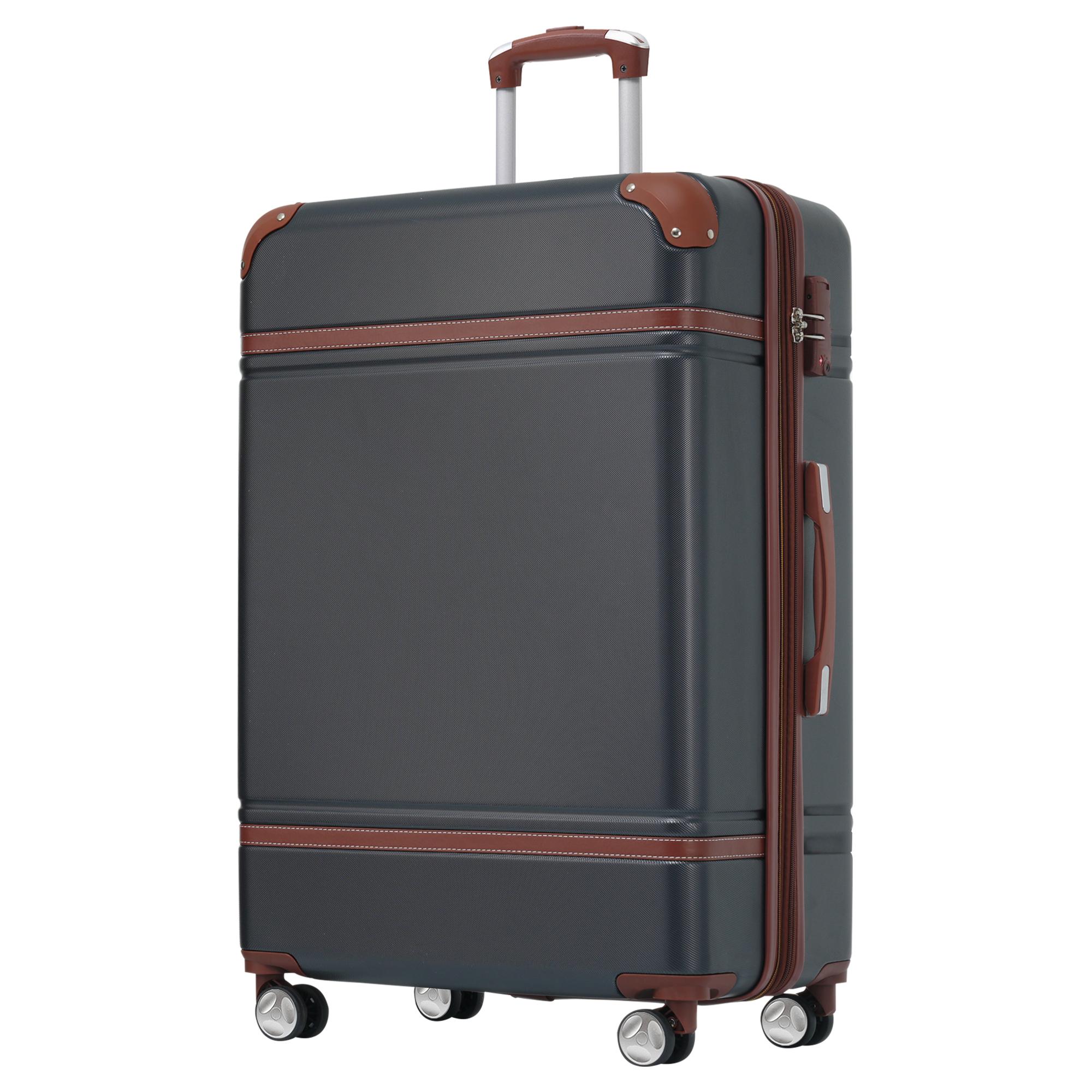 Expandable Hard Shell Luggage Set - 28-calowy zestaw walizek z twardej skorupy