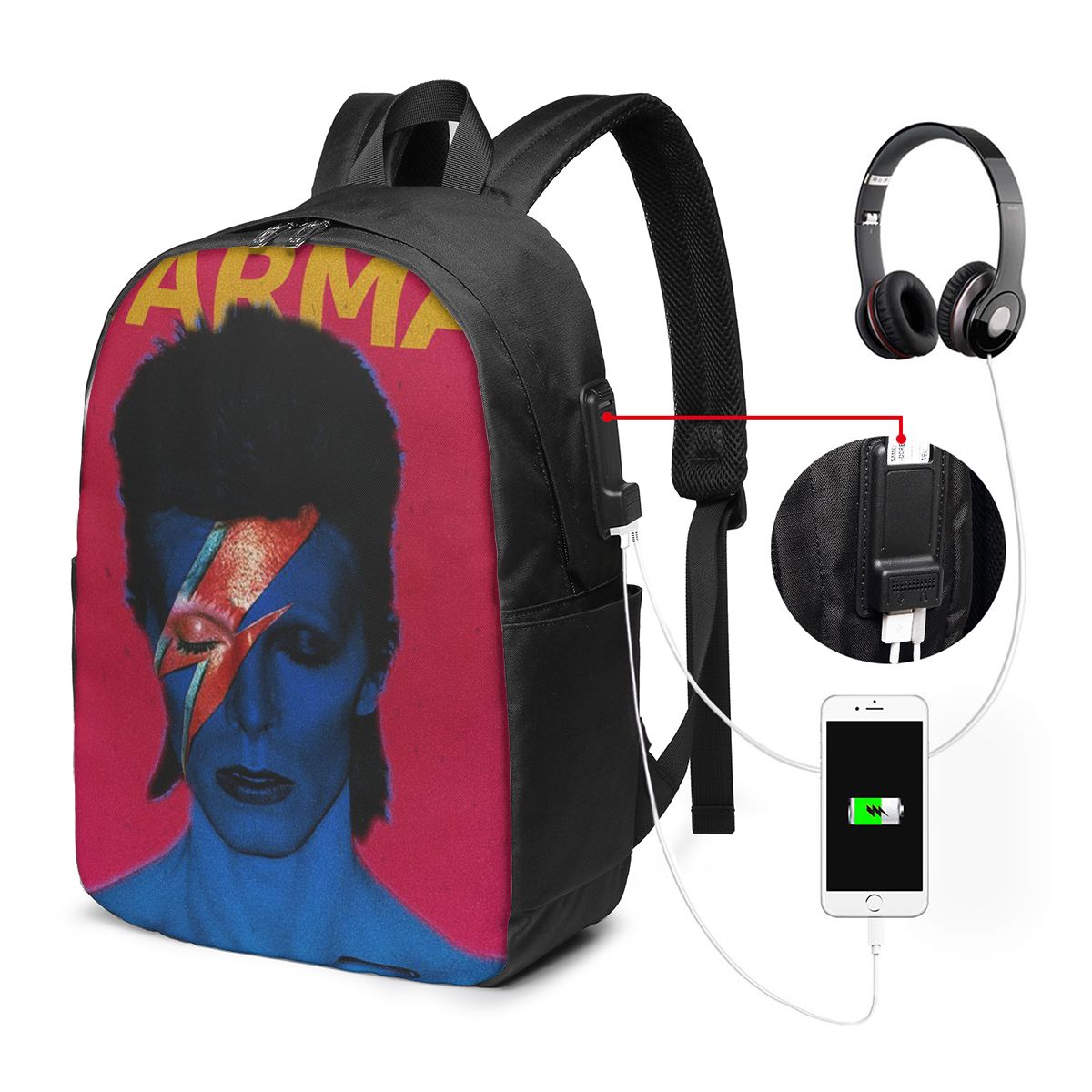 Travel Bags - Plecak Davids Bowied, torba podróżna na
