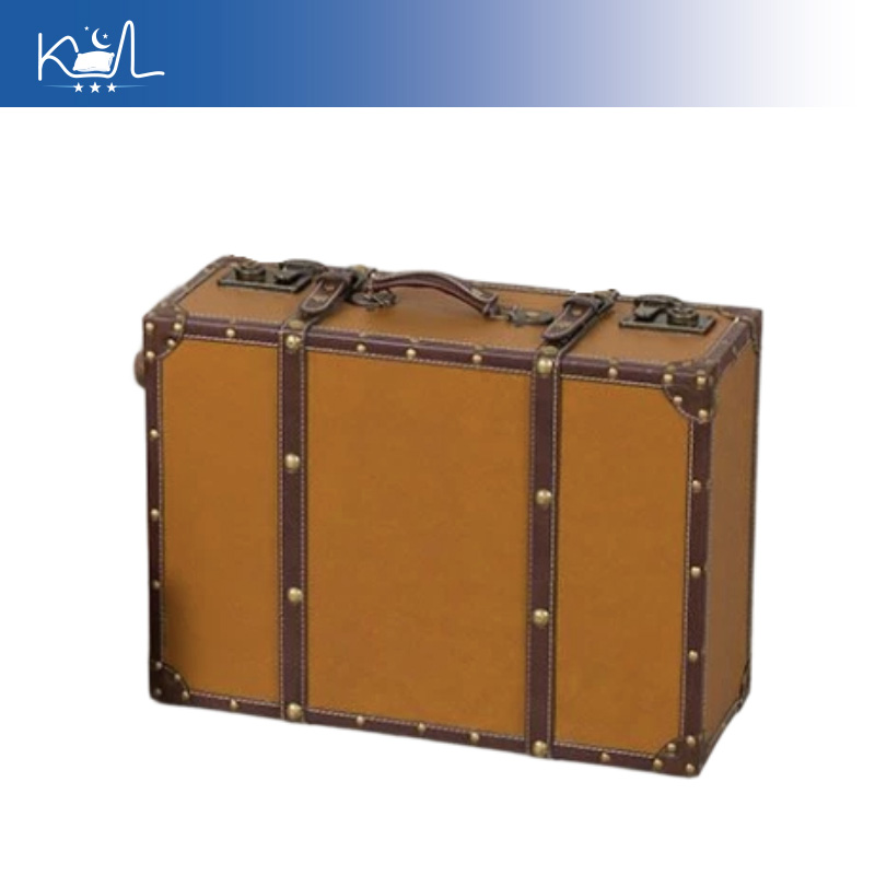 Retro Vintage Trunk Suitcase - Dekoracyjna walizka w stylu vintage w