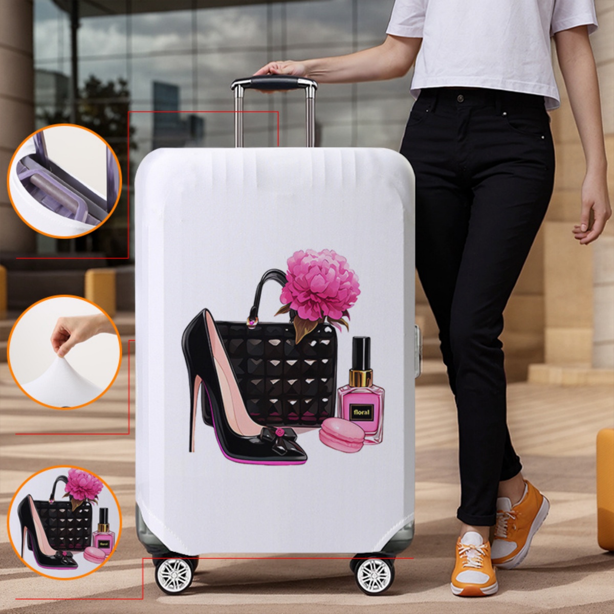 Ochraniacz na walizkę elastycz – Waterproof Suitcase Cover Protector recenzja i cena