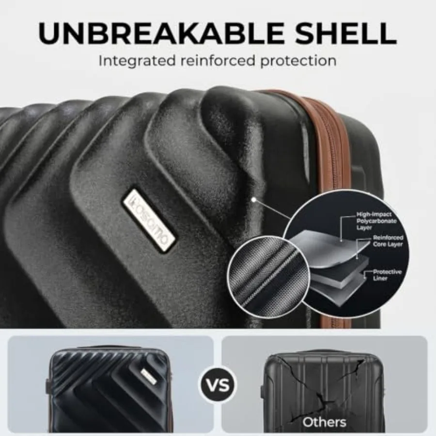 5-częściowy zestaw twardych, r – Expandable Hard Shell Luggage Set recenzja i cena