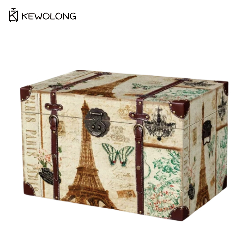 Drewniane pudełko do przechowy – Retro Vintage Trunk Suitcase recenzja i cena