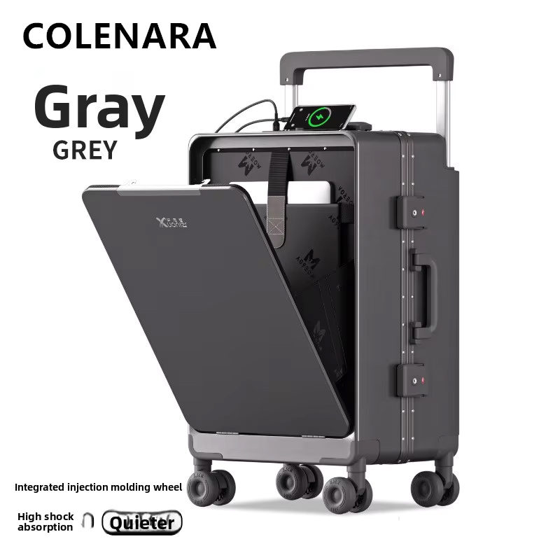 Walizka COLENARA ABS+PC z prze – Front Opening Laptop Luggage 24 Inch recenzja i cena