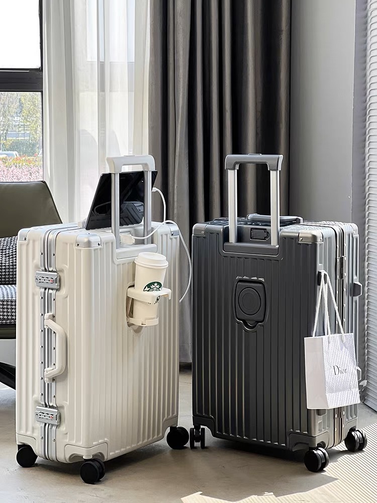 SUSHIMU Bagaż podręczny z uchw – Spinner Wheel Rolling Suitcase 20 Inch recenzja i cena