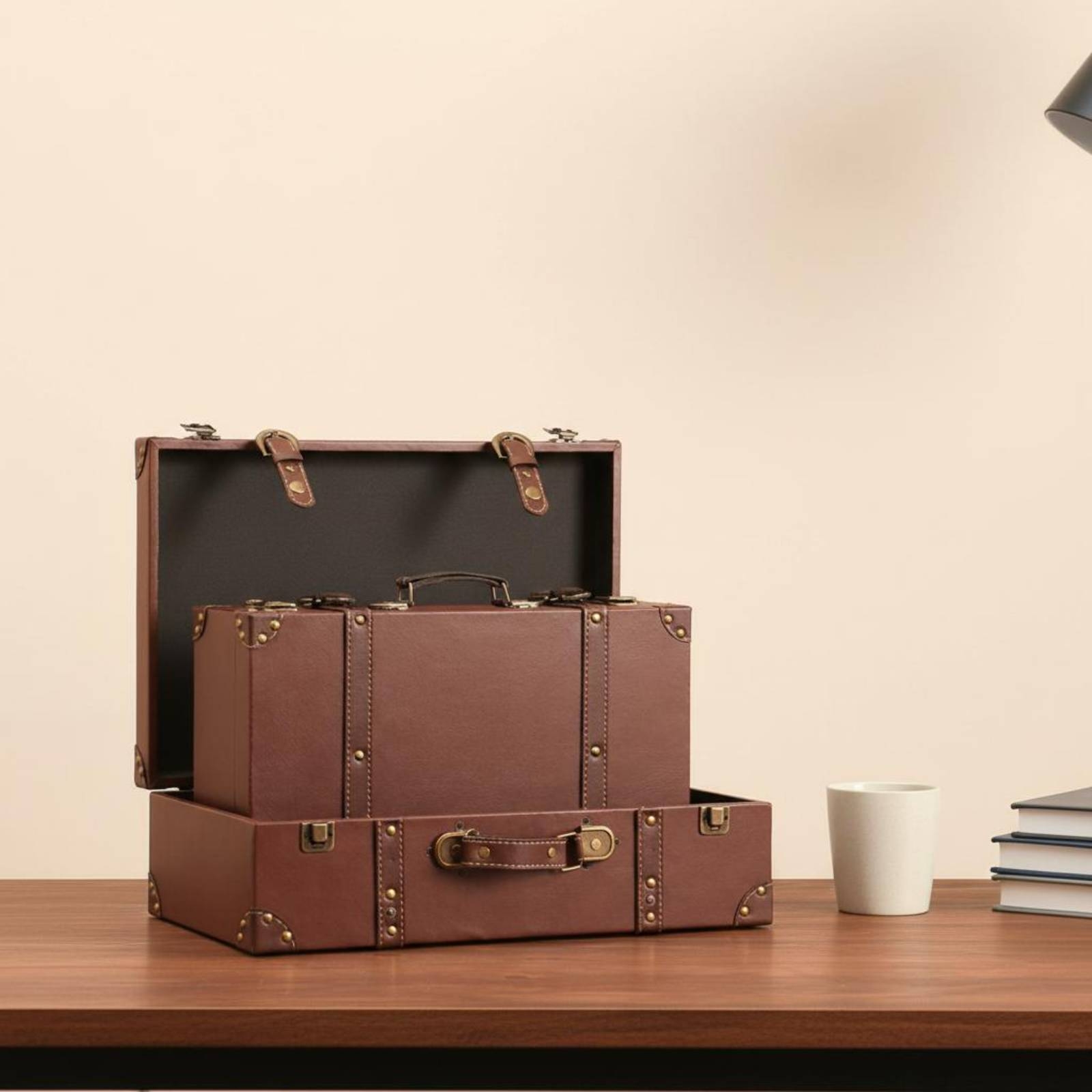 Walizka w stylu vintage, kufer – Retro Vintage Trunk Suitcase recenzja i cena