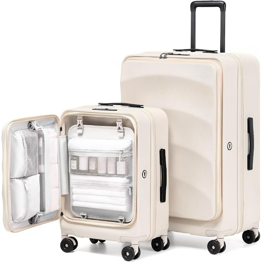 Zestaw 2 sztuk bagażu z górnym – Expandable Hard Shell Luggage Set recenzja i cena