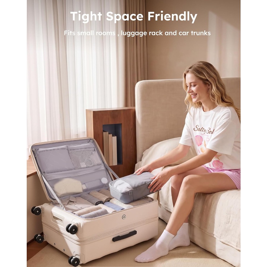 Zestaw 2 sztuk bagażu z górnym – Expandable Hard Shell Luggage Set recenzja i cena