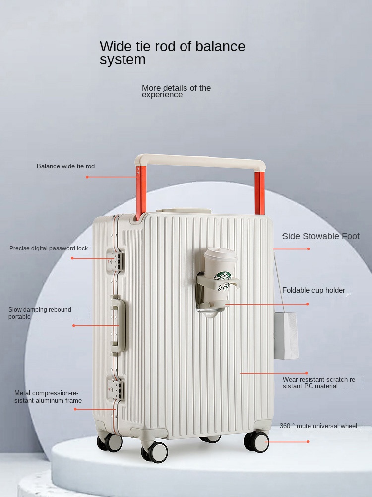 Nowa walizka na kółkach z szer – Aluminum Frame Carry On Luggage recenzja i cena