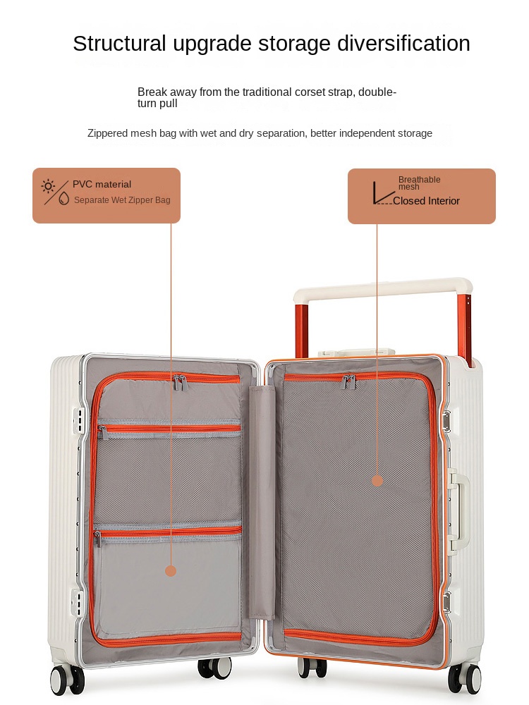 Nowa walizka na kółkach z szer – Aluminum Frame Carry On Luggage recenzja i cena