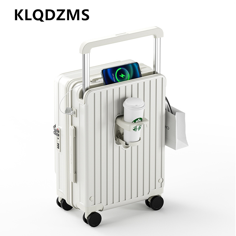 Walizka z funkcją ładowania KL – Front Opening Laptop Luggage 24 Inch recenzja i cena