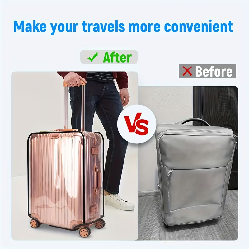 Przezroczysta osłona na walizk – Luggage Protective Cover Transparent recenzja i cena