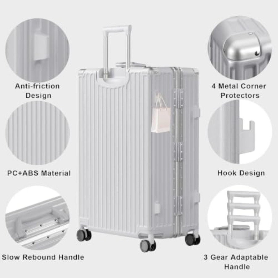 Zestawy walizek 2-częściowe z  – Aluminum Frame Carry On Luggage recenzja i cena
