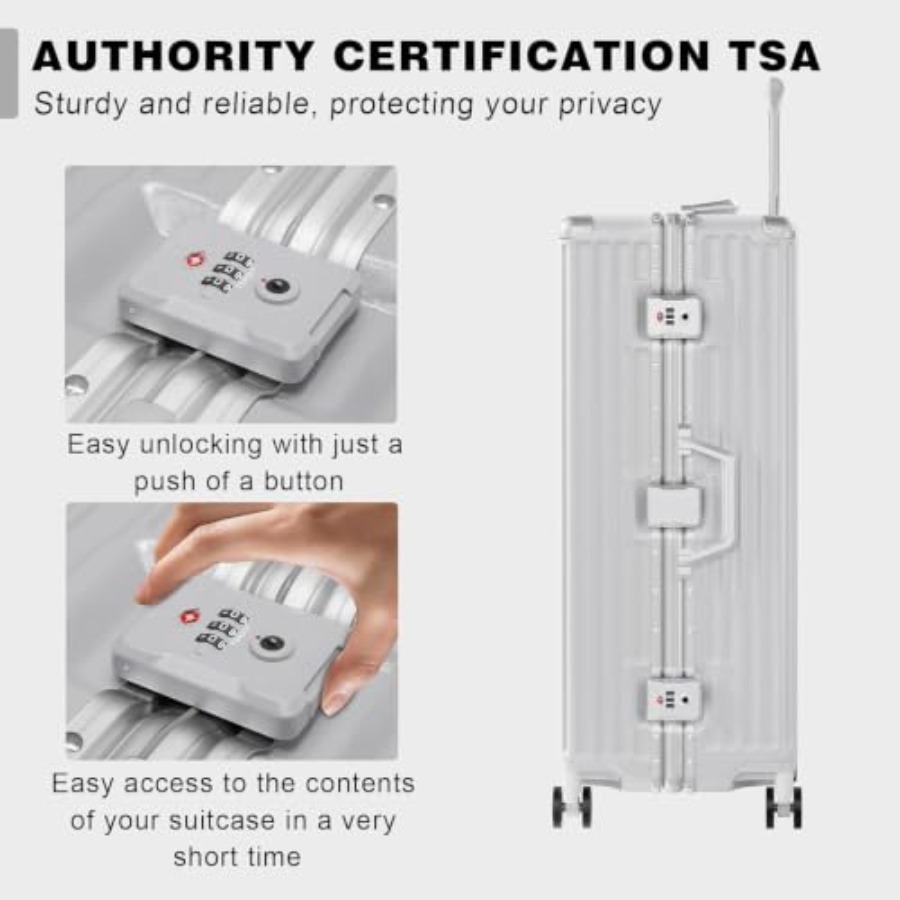 Zestawy walizek 2-częściowe z  – Aluminum Frame Carry On Luggage recenzja i cena
